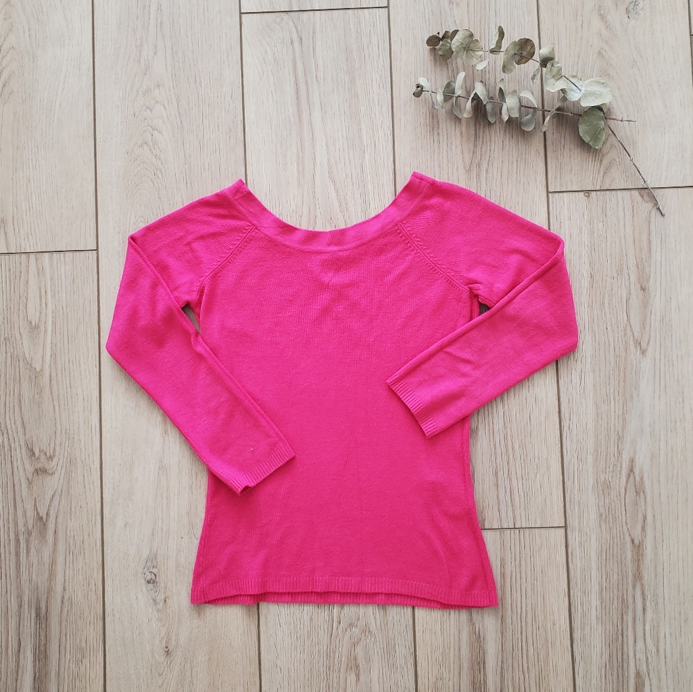 COOL LINE fitted pink knitted top